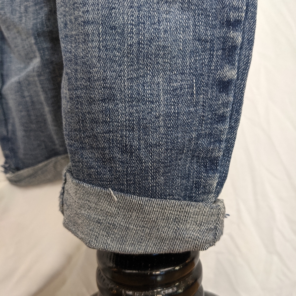 Refuge EUC bib overalls distressed 6 medium wash - Picture 9 of 16